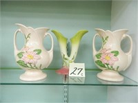 (3) Hull Pottery Vases
