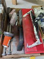 TRAY OF ASSORTED DRY WALL SUPPLIES