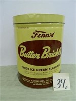 Fenn's Butter Brickle Advertising Tin