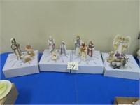 Fenton Nativity Set - Shepherd, Holy Family,