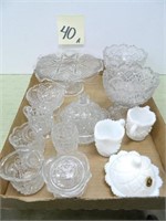 (16) Westmoreland & Clear Glass Child's Dishes