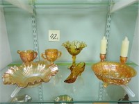 (8) Imperial Glass Pieces - Cream & Sugar, Bowls,