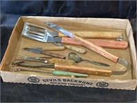 VTG Wooden Handle Grill Accessories, Knives & More