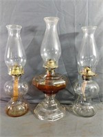 Beautiful Vintage Oil Lamps Measure from 16.5"-