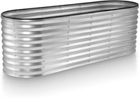 Galv. Raised Bed // 622 ft  Metal (Silver)