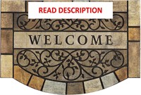 Welcome Door Mats  24x36  Non-Slip  Yellow**