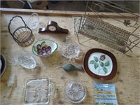 Amazing Crystal & Decorative Dishes Lot, Metal
