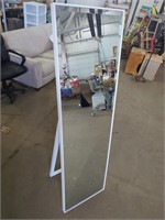 Gorgeous Tall White Standing Easel Mirror