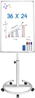 Mobile Whiteboard 36x24 Stand Easel