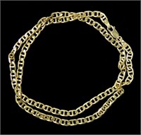 14K Yellow gold 20" chain necklace, 15.7 grams