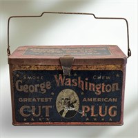 Vintage George Washington Cut Plug Tobacco 1910