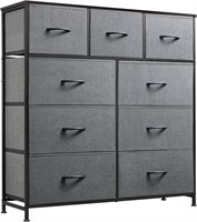 WLIVE 9-Drawer Dresser  Storage Tower  Grey