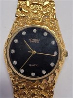 GRUEN DIAMOND QUARTZ WATCH