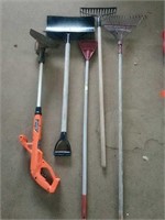Yardworks Lot Including Black and Decker Whipper