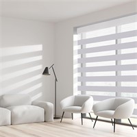 Dual Zebra Blinds  24x72  Light Grey