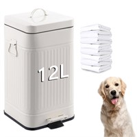 12L Dog Poop Trash Can+200 WH Bags Outdoors