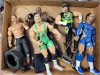 TRAY WRESTLING ACTION FIGURES