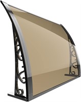 Brown Awning Door Canopy 15.75x23.62in 40x60cm