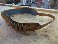 Brown Leather Style Shotgun Shell Belt Measures