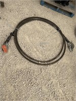 3 assorted heavy duty steel cables
