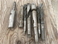 Open box of assorted Morris Taper Drill Bits