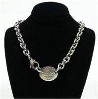 Sterling silver 15" lobster clasp chain necklace