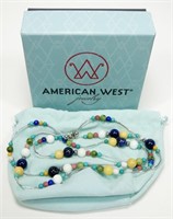 American West Jewelry 36" sterling silver and