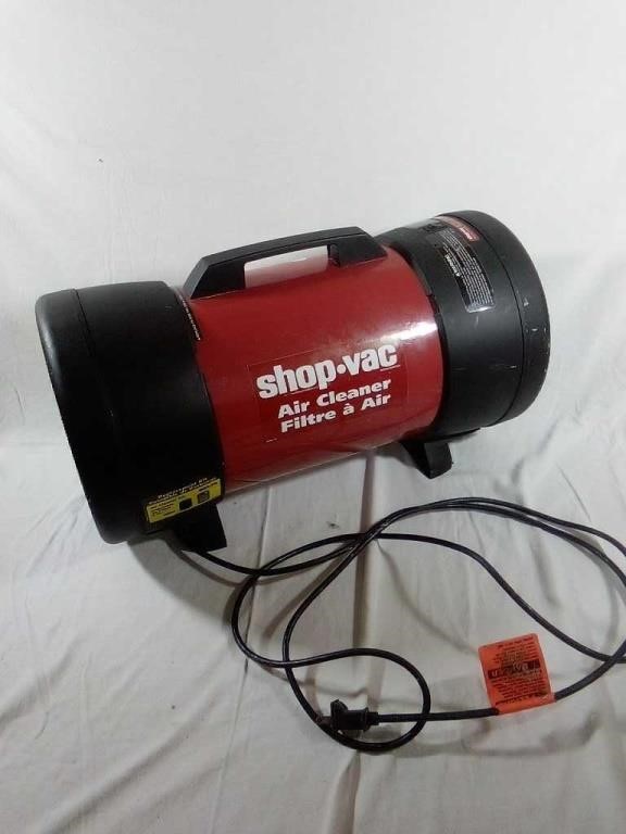 Shop-Vac Air Cleaner. Powers on. Measures 24"