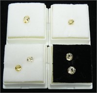 Lot, 6 round and oval cut citrines, approx.