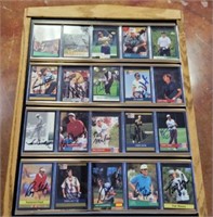 FRAMED PGA BALL CARDS