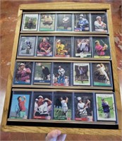 FRAMED PGA BALL CARDS