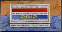 2012 MAKING AMER HIST COIN & CURRENCY SET