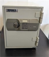 BRINKS HOME SECURITY SMALL SAFE W/ KEY