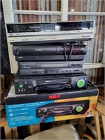 Lot of VCRs