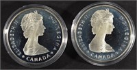 (2) 1985 ROYAL CANADIAN MINT SILVER DOLLAR SETS