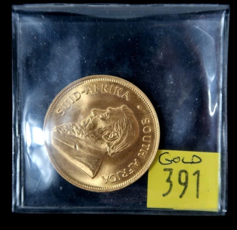1983 Gold Krugerrand 1 oz. Fine gold, Unc.