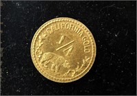 1852 1/4 gold token