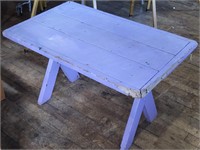 Purple Outdoor Woden Side Table