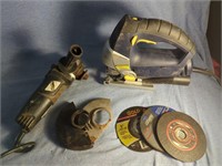 Orbital Jigsaw & Angle Grinder w/ Accessories