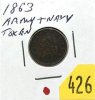 1863 Civil War token