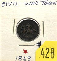 1863 "Union Forever" Civil War token