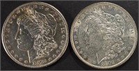 1878-S & 1879 MORGAN DOLLARS CH AU