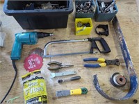 Great Tool Lot with Drill, Mastercraft Hacksaw,