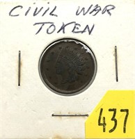 1863 Civli War token