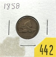 1858 Flying Eagle cent