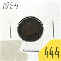 1864 Indian Head cent