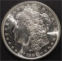 1881-S MORGAN DOLLAR CH BU