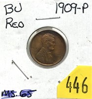 1909 Lincoln cent, Unc.