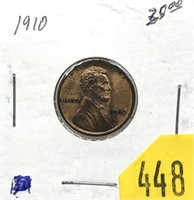 1910 Lincoln cent