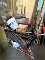SHOPPING CART WITH MISC PARTS